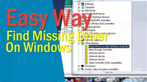 Windows 7 complains on missing driver 